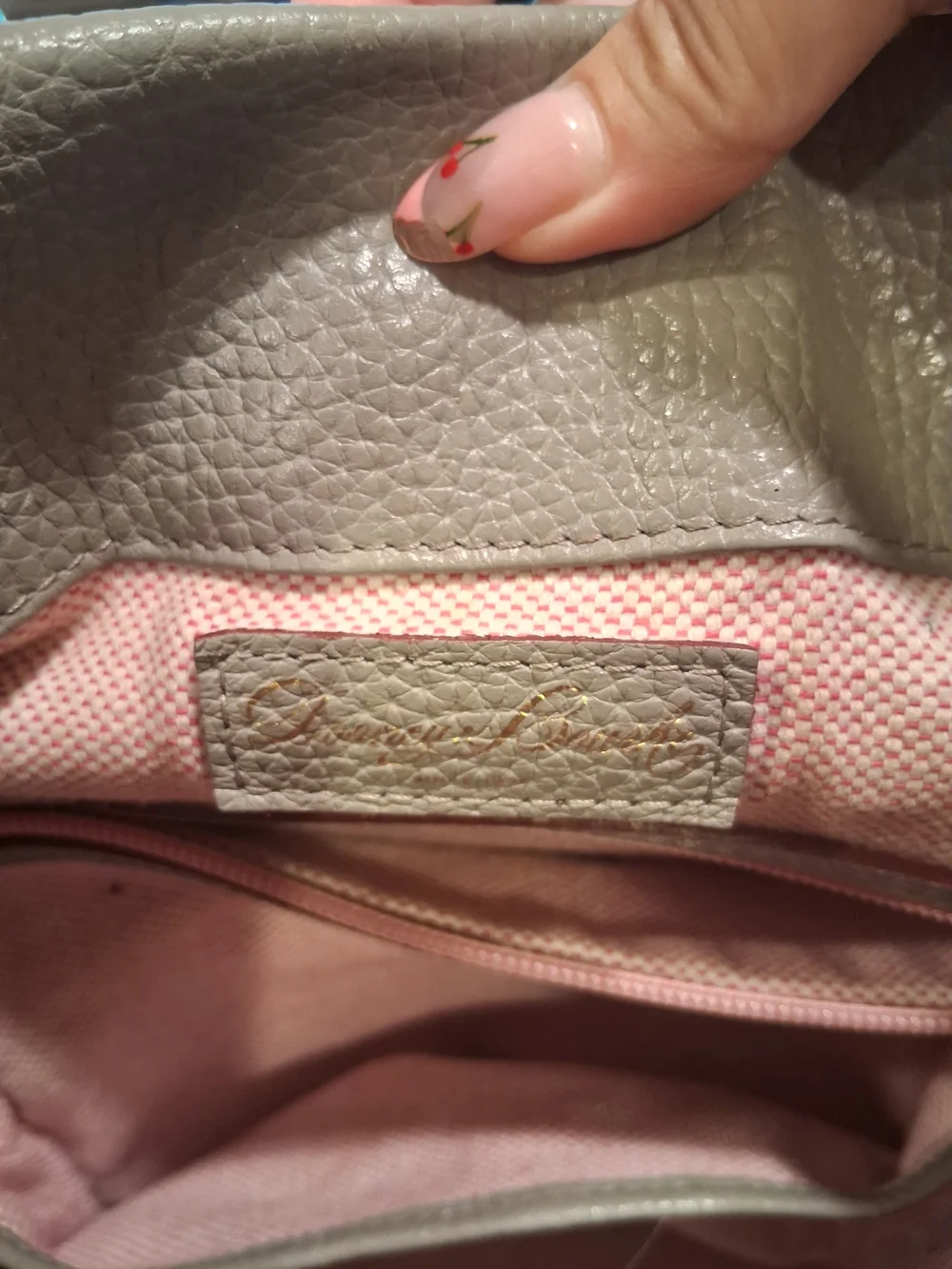 Dooney & Bourke Cream Pebbled Leather Hobo Bag